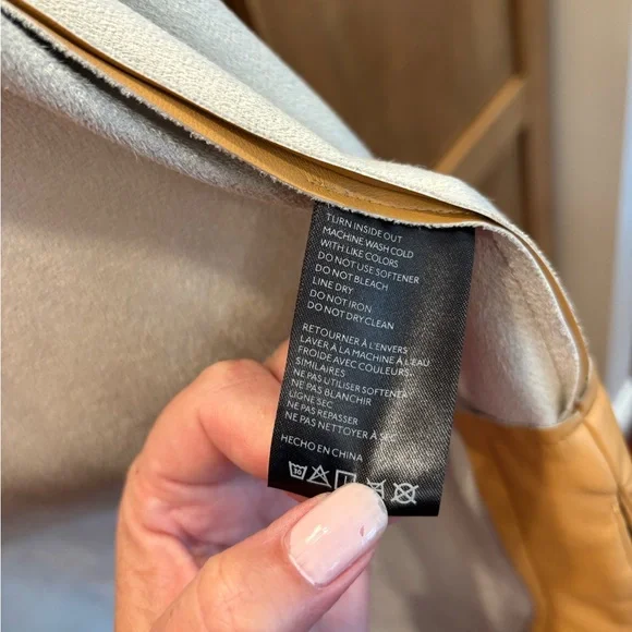 Maeve Butterscotch Faux Leather Shacket - Picture 5 of 7